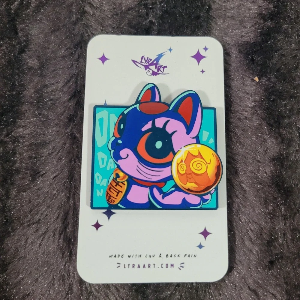 Lyra Art Dandadan Turbo Granny Cat Enamel Pin Anime Manga Collectible Accessory